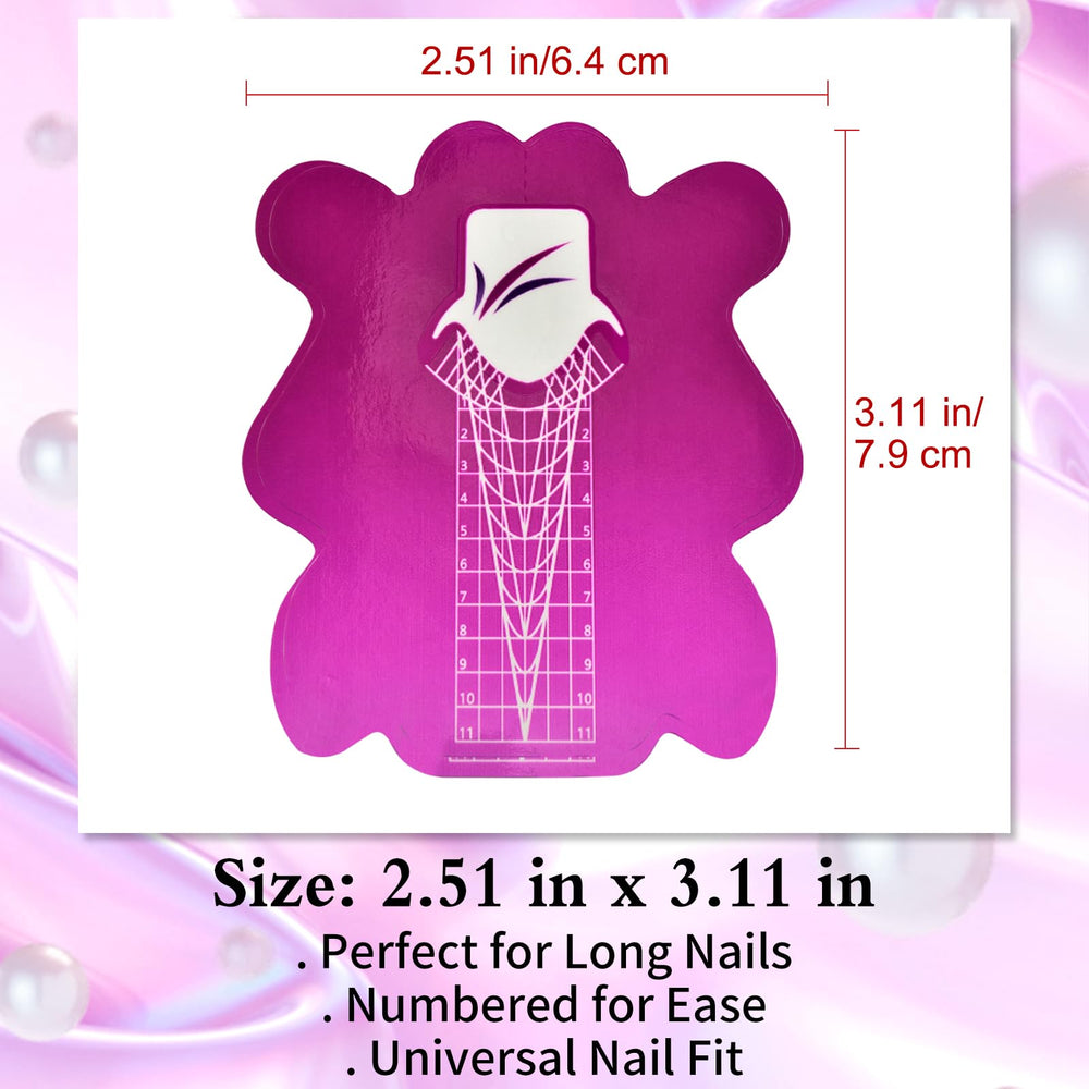 Honey Joy nail form front pearlescent surface enables easy product removal