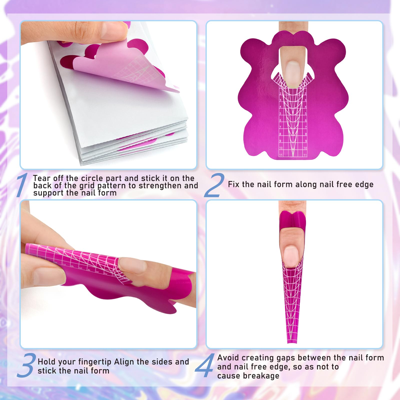 Honey Joy nail form reusable up to twice for value