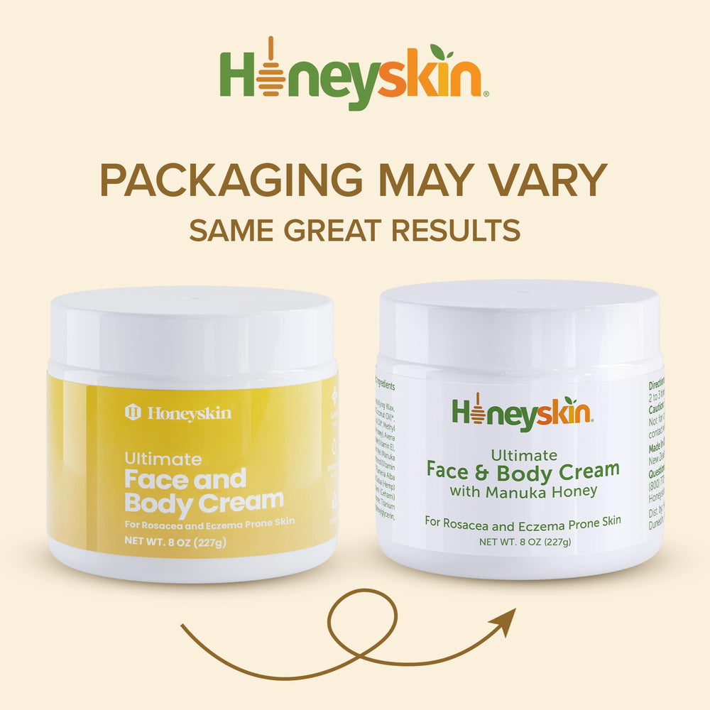 Honeyskin daily routine image illustrating day and night use.