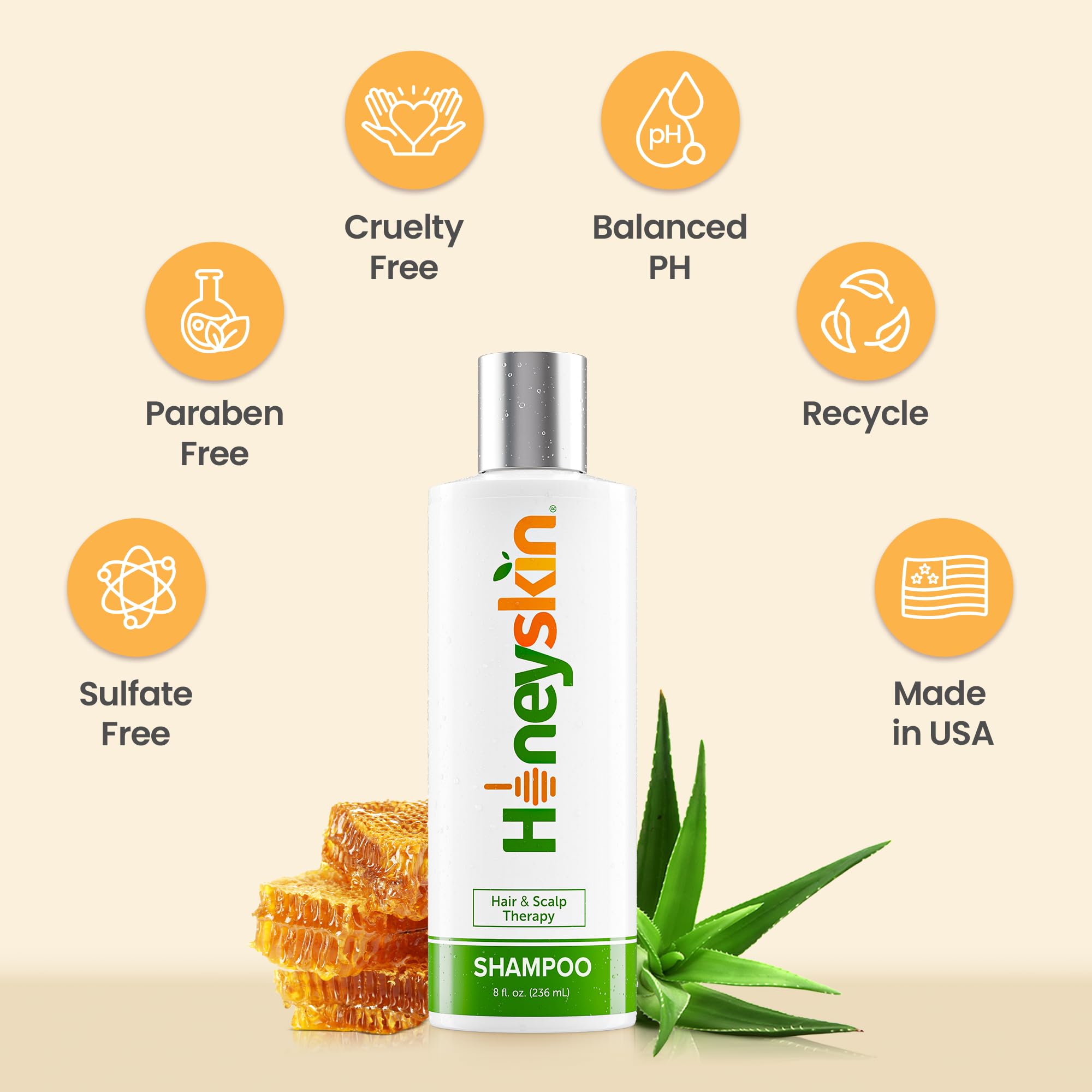 Honeyskin finished hair look shows healthier fuller appearance