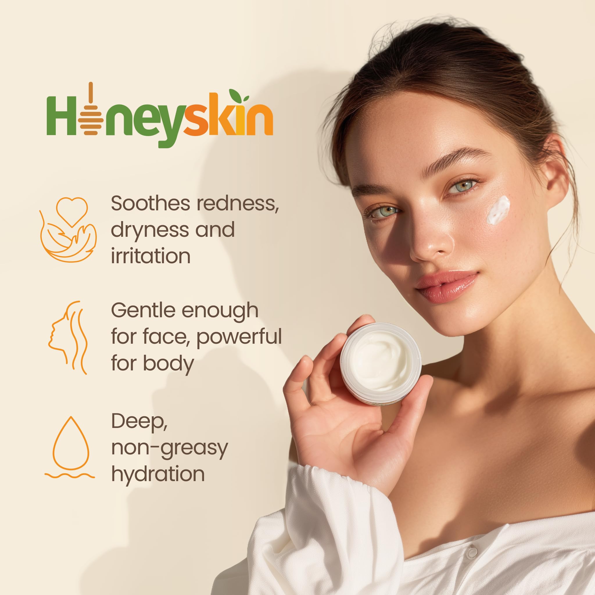 Honeyskin Manuka Honey ingredients highlight natural nourishment for the skin.