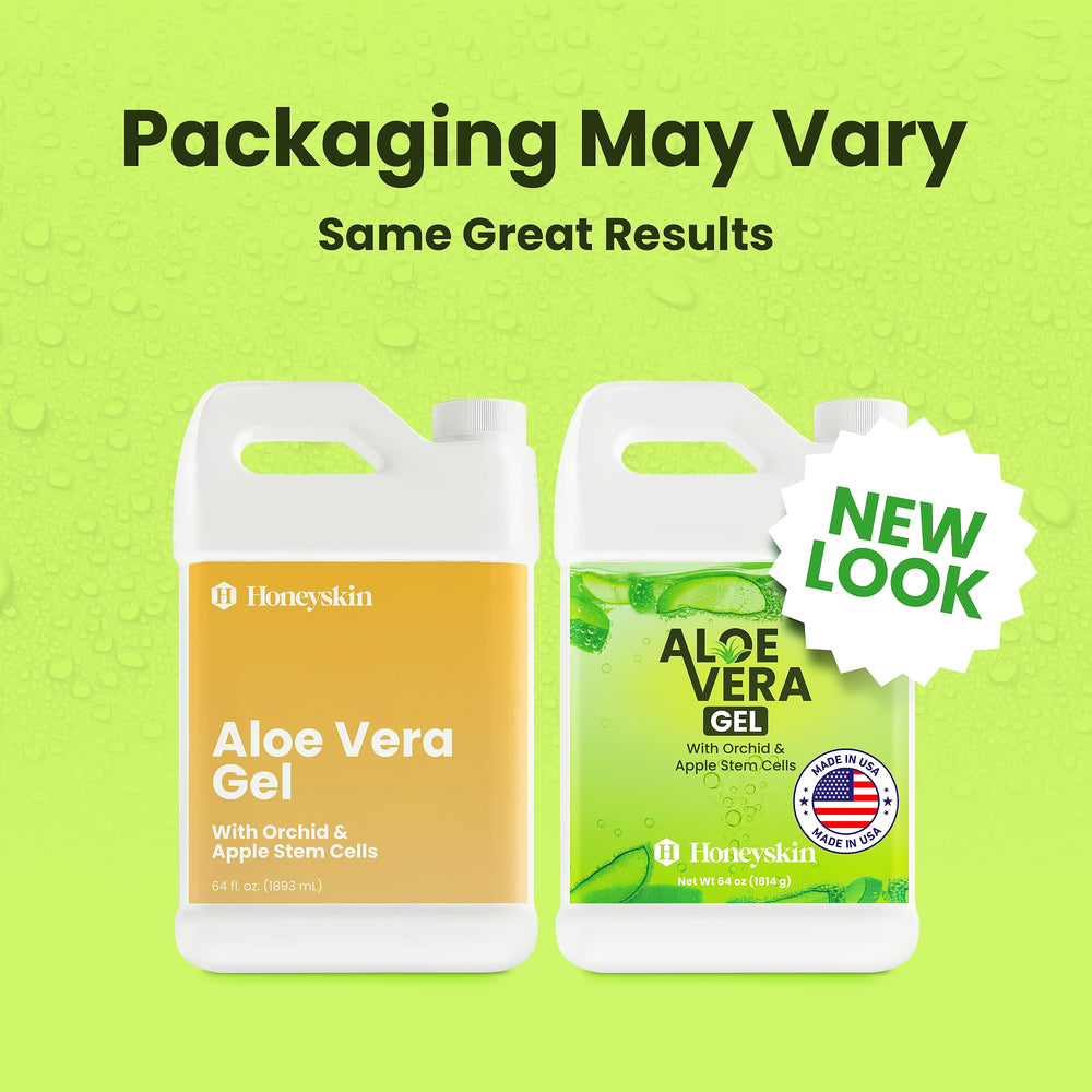 Honeyskin Organic Aloe Vera Gel nutrient-rich formula for skin nourishment.
