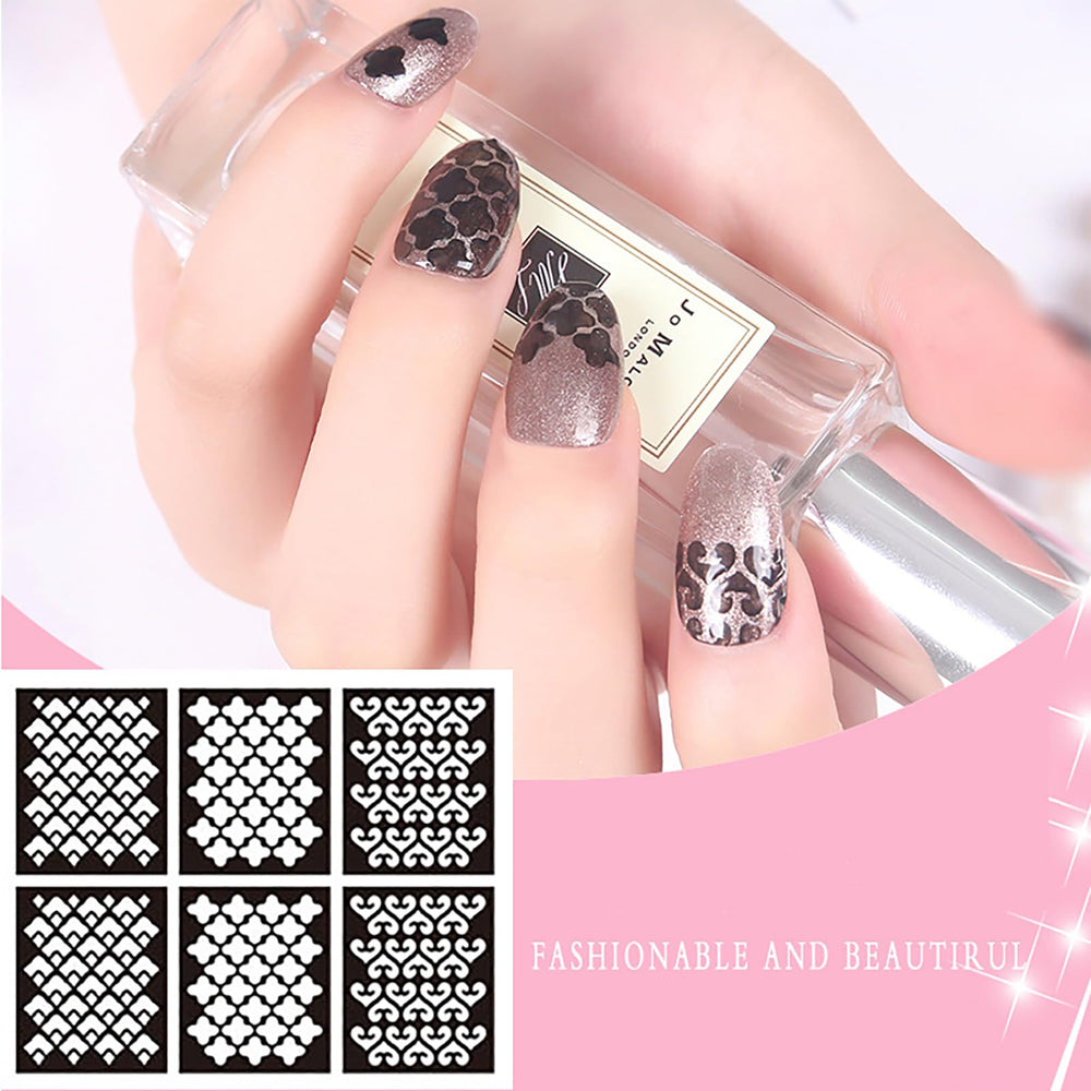 Heart and floral designs included for stylish daily and party-ready manicures.