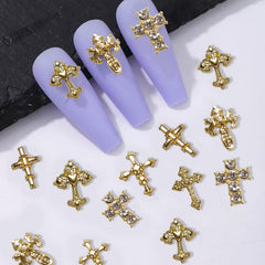 Hongliang durable nail charms in gold tones elevate DIY manicure creativity