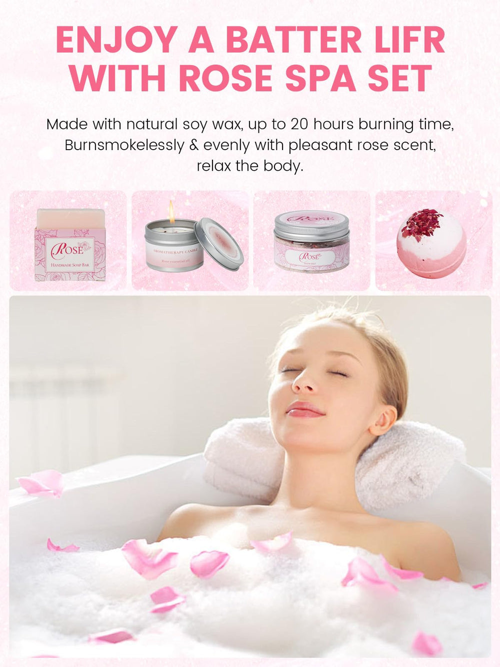 honiitaa Rose Body Lotion bottle ready for moisturized skin