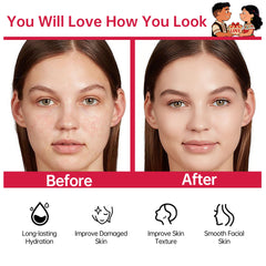 HONLINK Glown serum dropper highlighting vitamin C benefits.