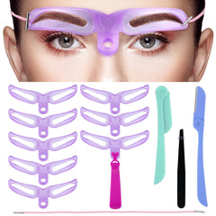 Honoson 8-styles eyebrow stencil set for versatile shaping and daily grooming