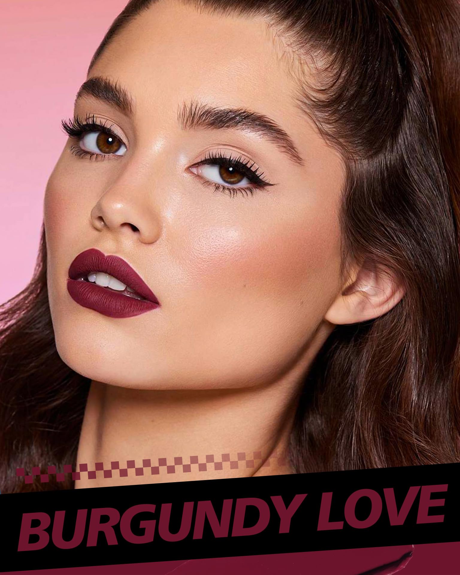 HOOMUSS Burgundy Lipstick applicator tip enables precise lines
