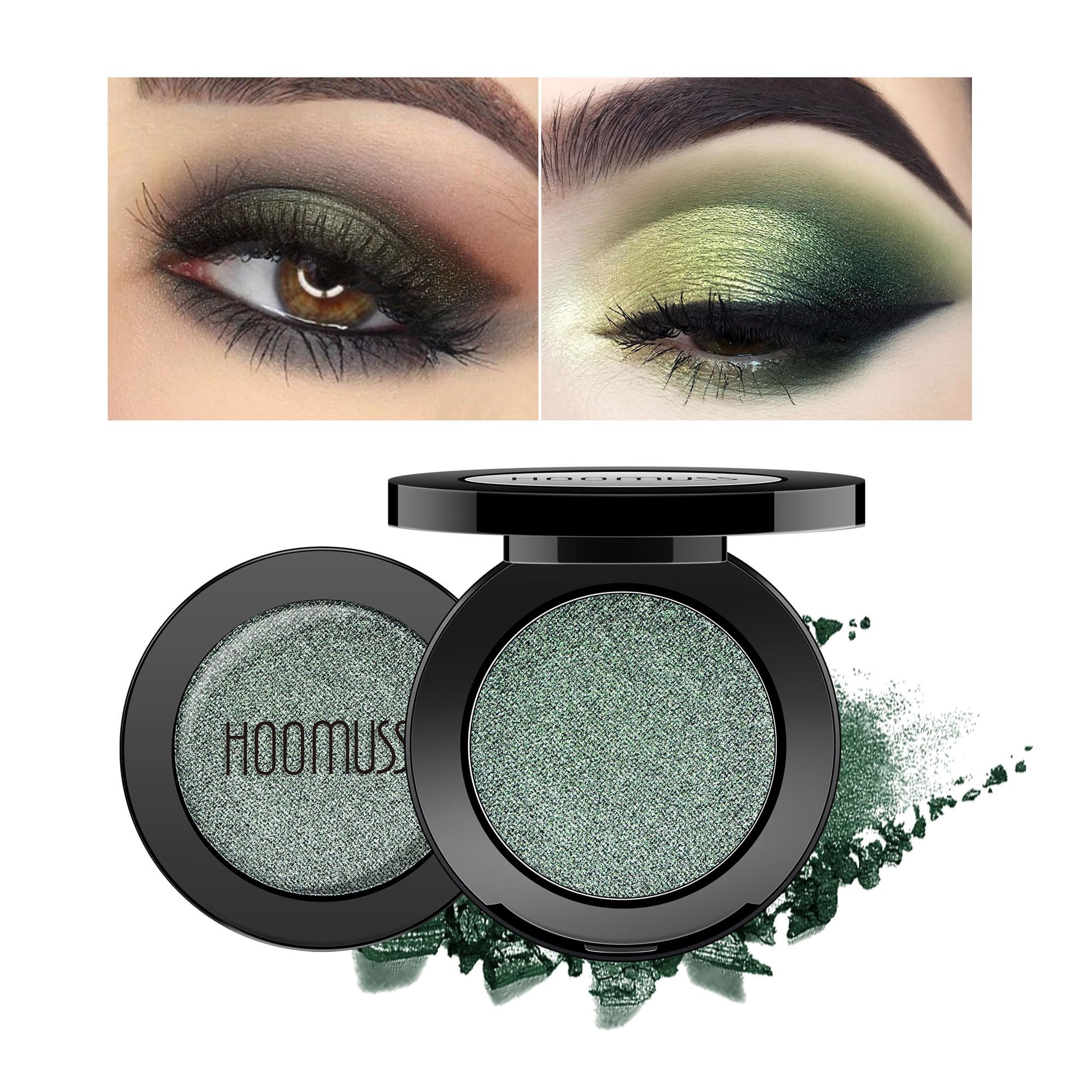 HOOMUSS Emerald Green Eyeshadow Palette for bold, long-lasting color.