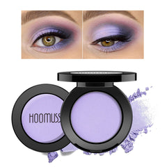 HOOMUSS Purple Matte Eyeshadow Palette cover showing vibrant lavender shade for versatile looks.