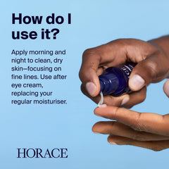 HORACE Face Firming Gel contains wild ginger extract for natural revitalization.