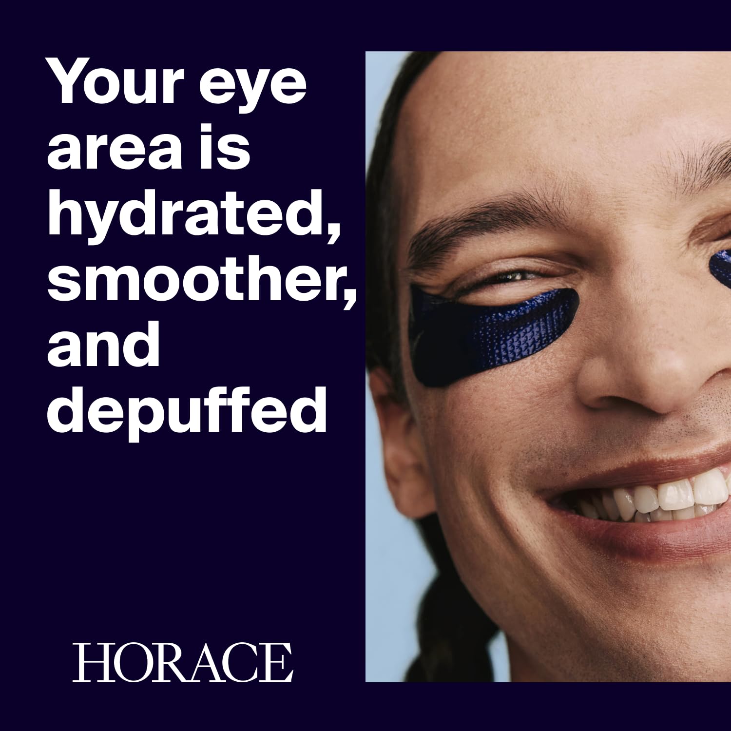 Horace hydrogel patches demonstrating cooling hydration and smooth application