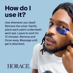 Horace under-eye patches gently firm and smooth tired-looking skin