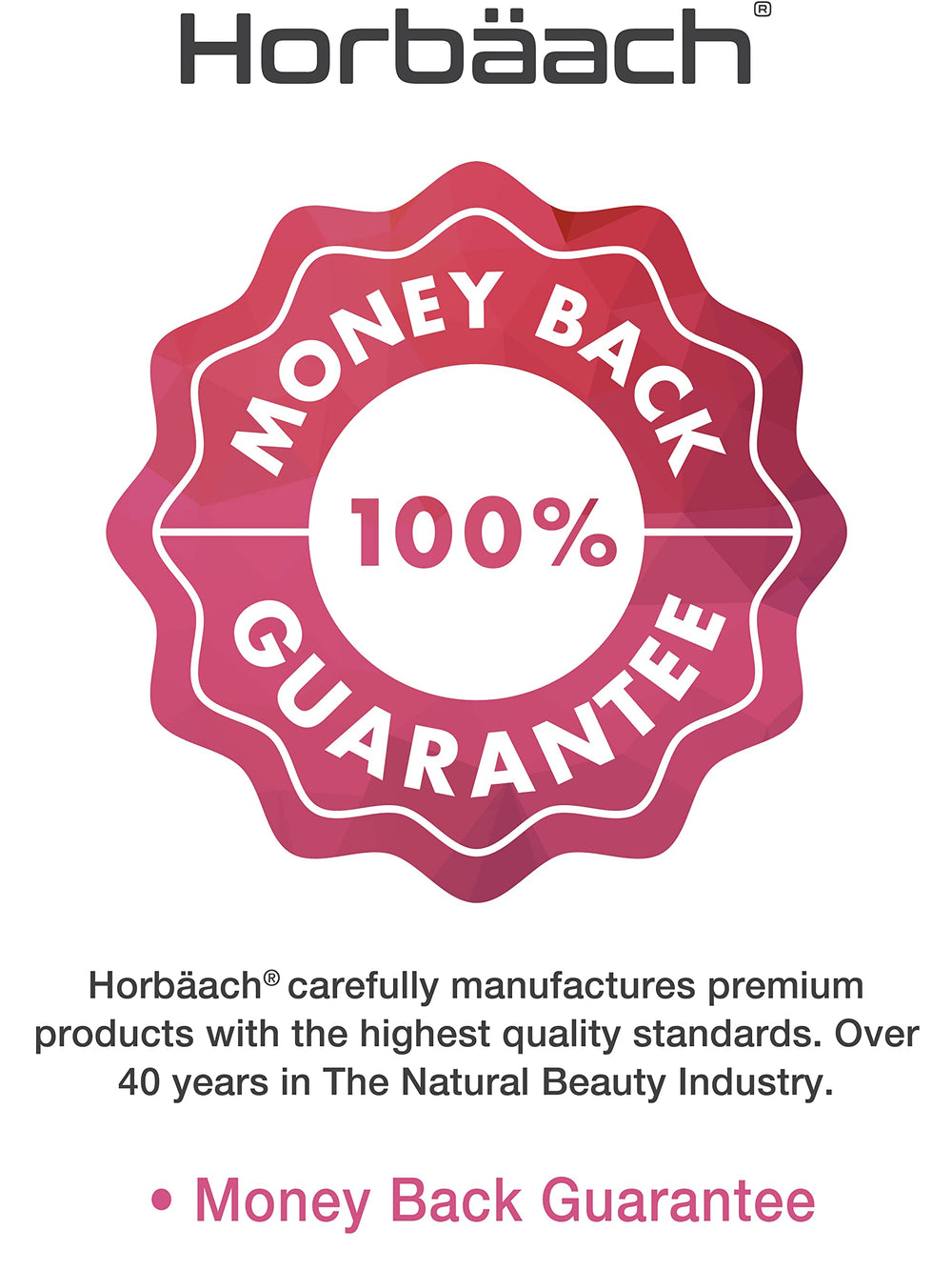 Horbäach Hyaluronic Acid Serum packaging box communicates value and ingredients.