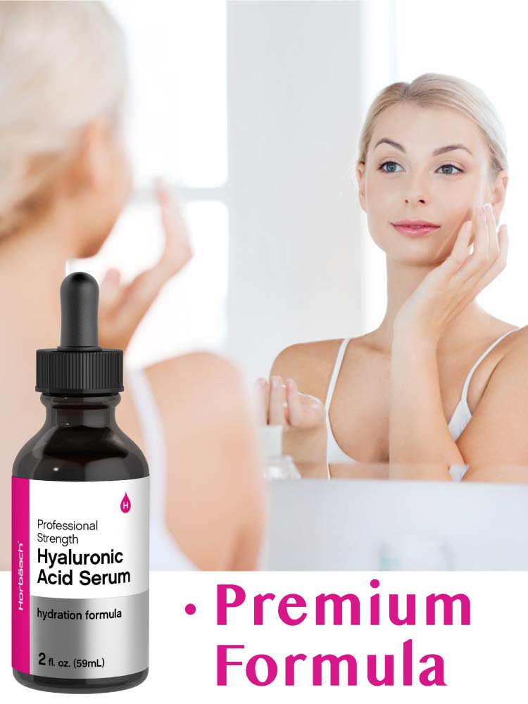 Horbäach Hyaluronic Acid Serum purity label highlights clean ingredients.