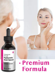 Horbäach Hyaluronic Acid Serum purity label highlights clean ingredients.