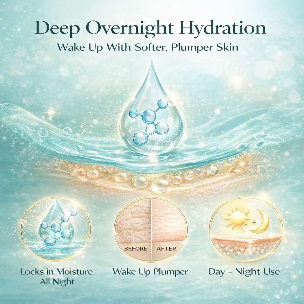 Hrorvei hyaluronic acid formula provides deep overnight hydration