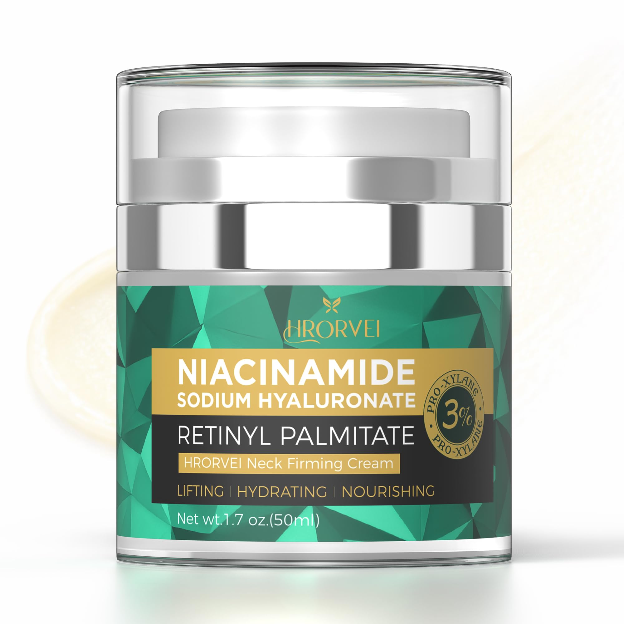Hrorvei neck cream bottle pump for easy nightly application