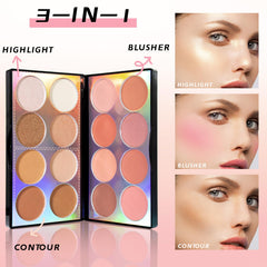 HOSAILY blush row swatches for natural rosy cheeks and glow