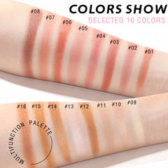 HOSAILY bronzer row swatches for warm contour and sun-kissed warmth