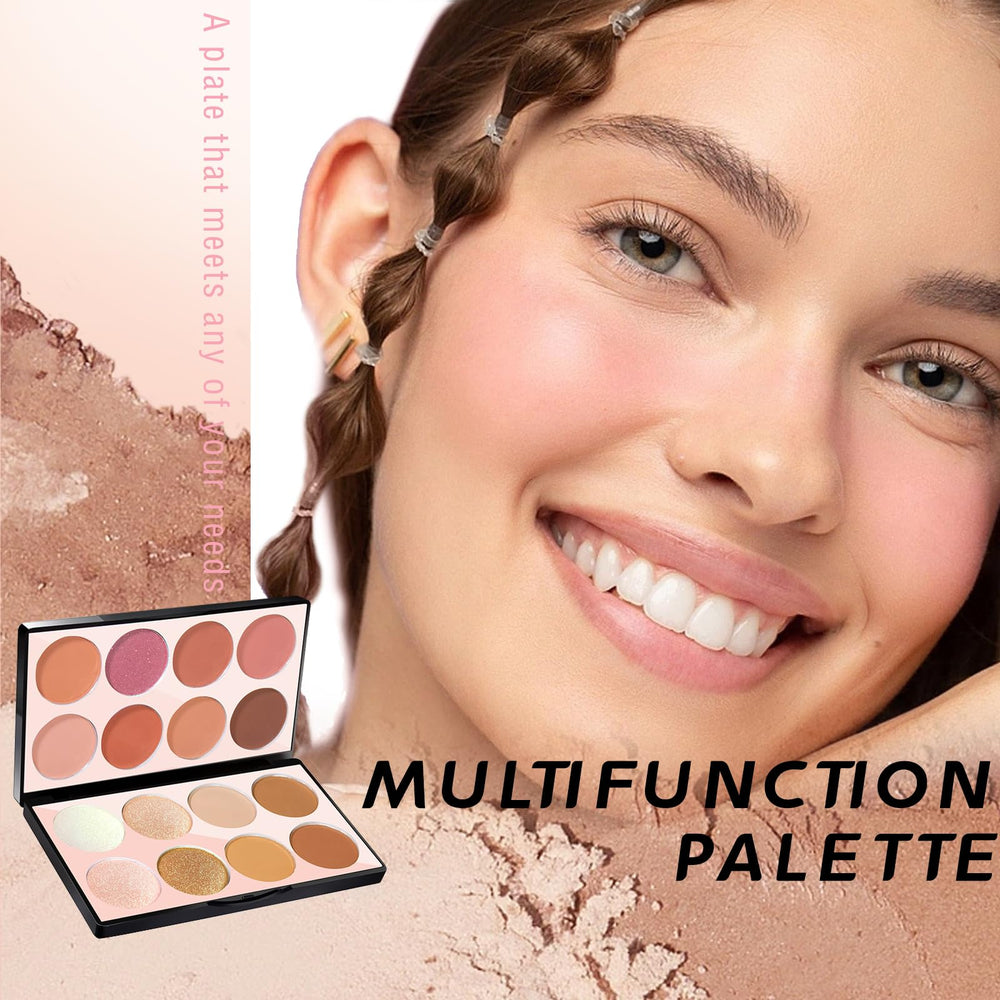 HOSAILY palette swatches close-up showing matte and shimmer shades