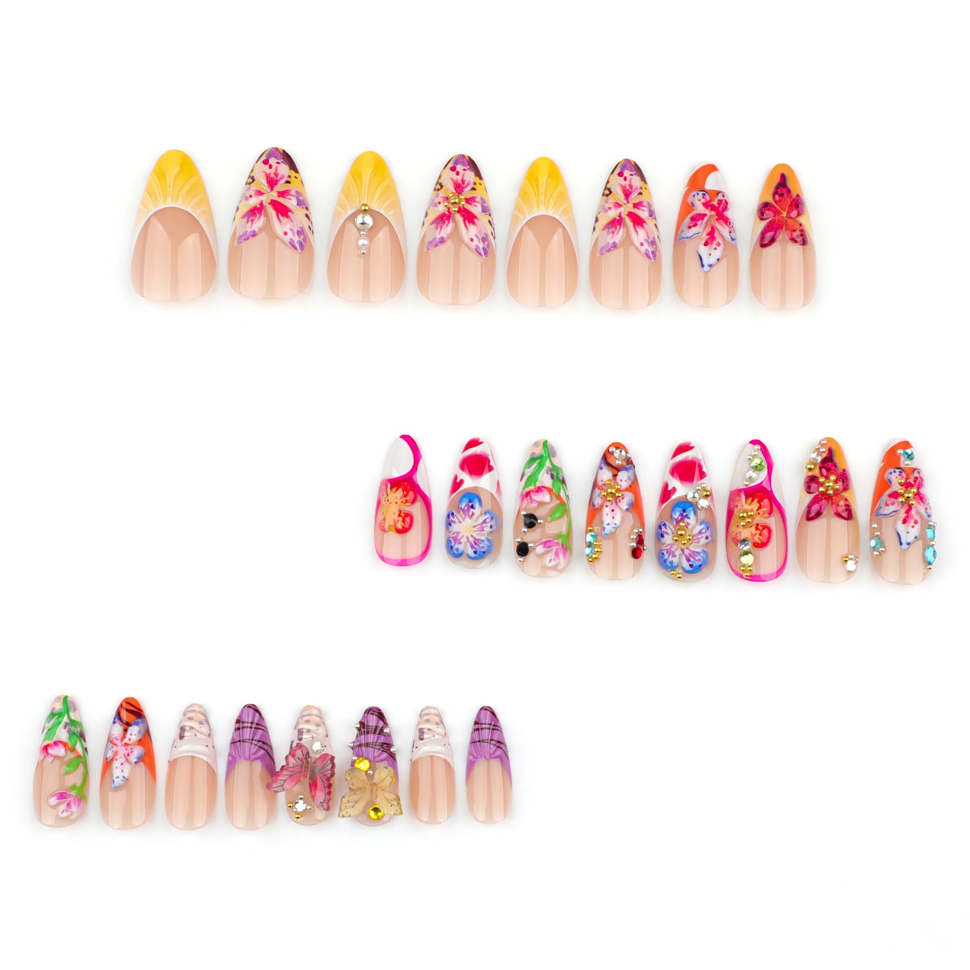HOSAILY glossy gold beads nails add party-ready shine