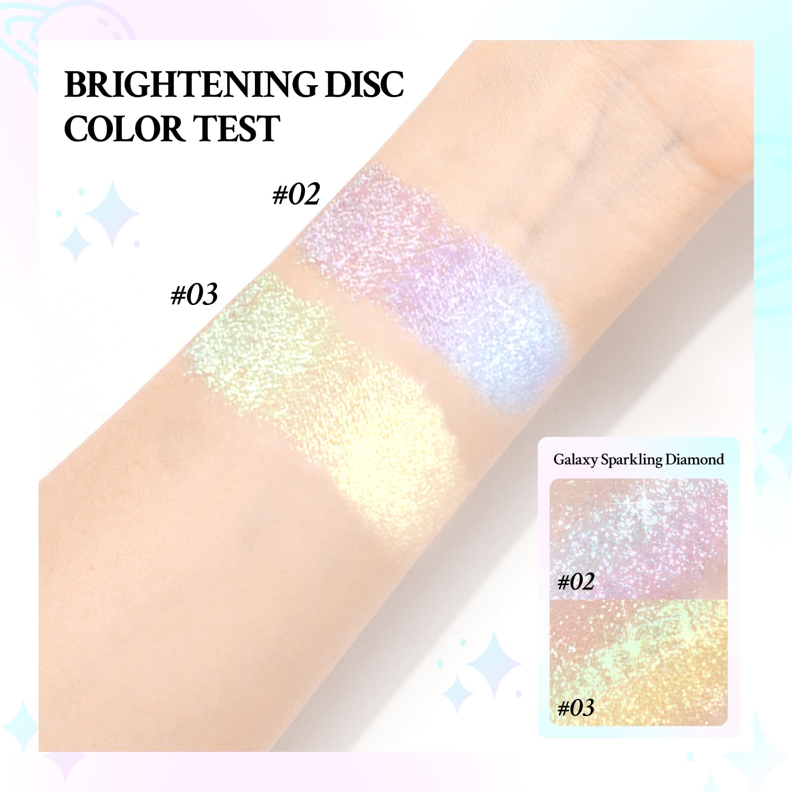 HOSAILY Multichrome Highlighter delivers color-shifting glow catching light from every angle.