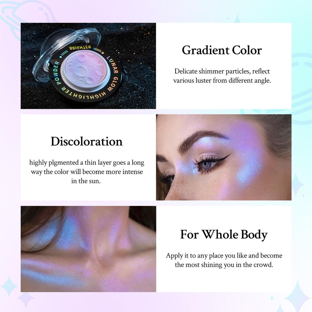 HOSAILY Highlighter as a multi-use makeup for cheeks, collarbone, and more.