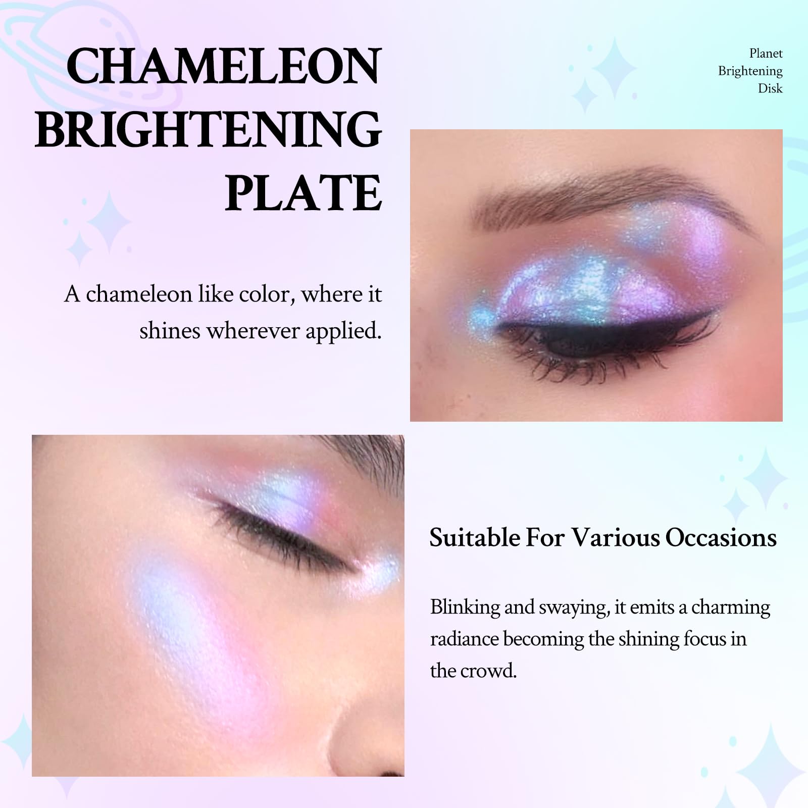 HOSAILY Inner corner highlighter precisely brightens the eyes with lasting shimmer.