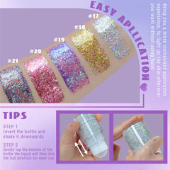 HOSAILY color changing glitter that shifts under light