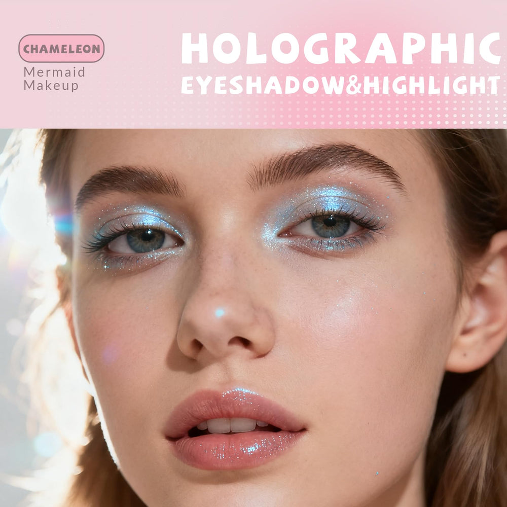 HOSAILY creamy formula applies smoothly with fingertips for sheer or intense sparkle.
