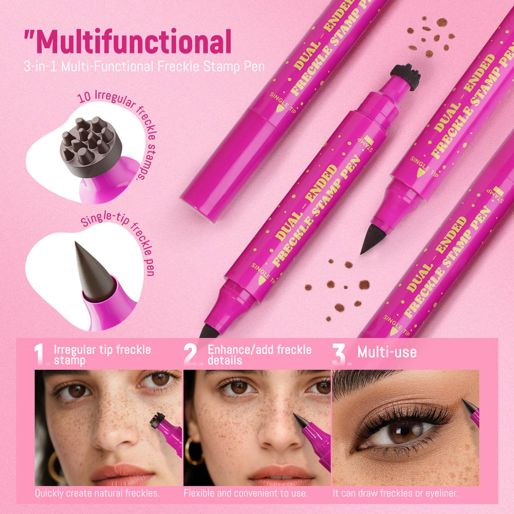 HOSAILY natural sunkissed freckle makeup creates a soft summer glow.