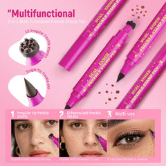 HOSAILY natural sunkissed freckle makeup creates a soft summer glow.