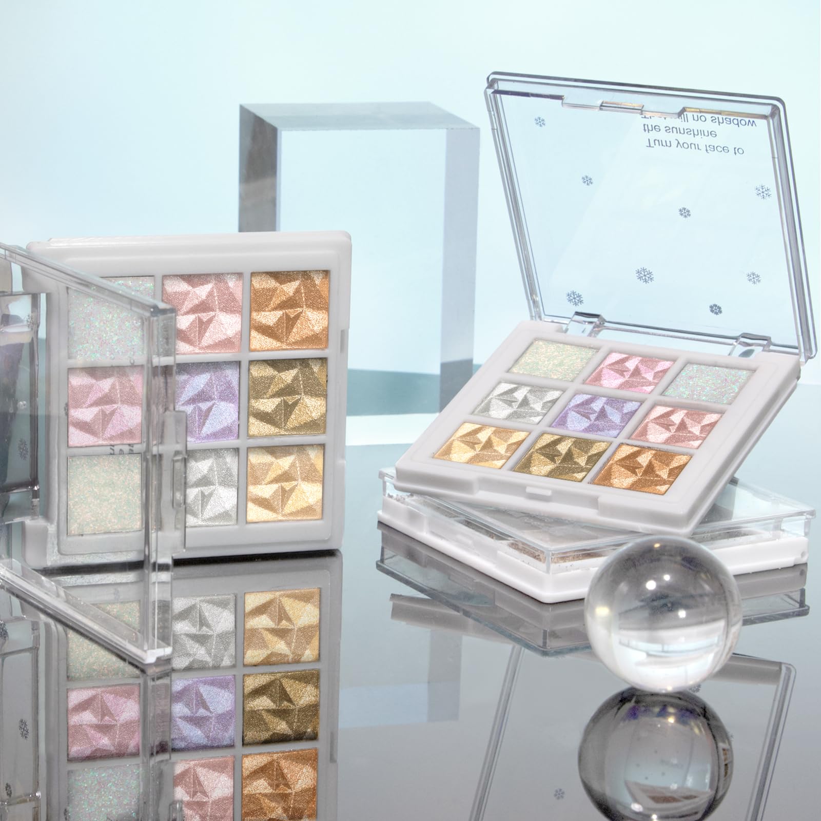 HOSAILY Snowflakes gift-ready palette ideal for makeup lovers