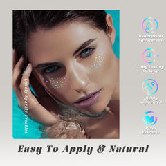 HOSAILY glitter star freckle patch provides water resistance for long-lasting glow