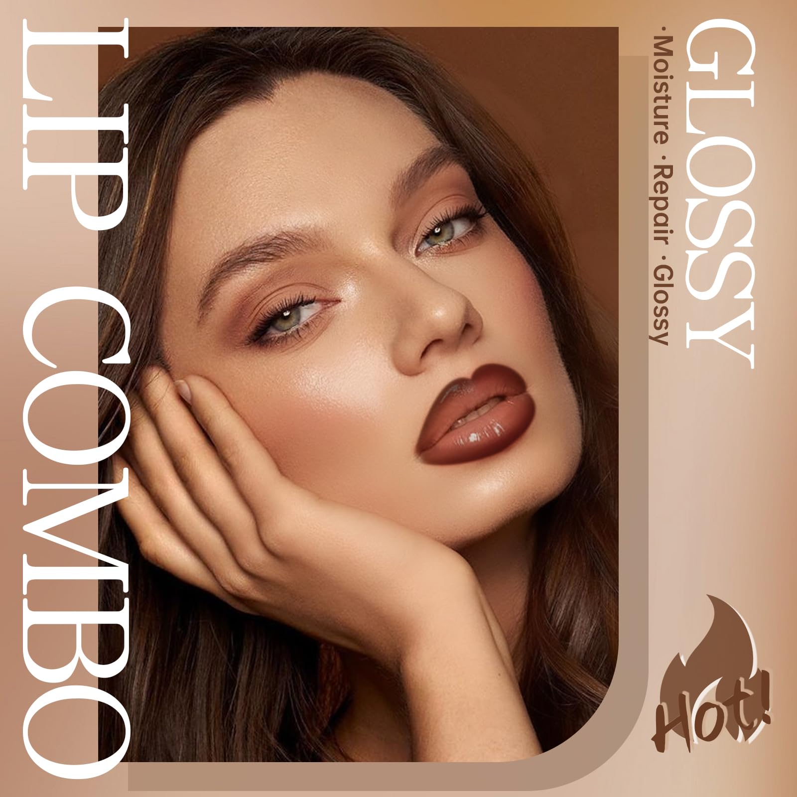 HOSAILY gradient lip gloss application provides versatile looks from sheer to bold.