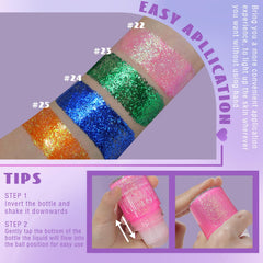 HOSAILY hair glitter roll-on adds chunky sequin sparkle for vibrant looks.