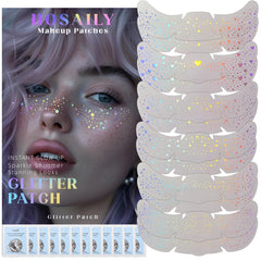 HOSAILY holographic multichrome freckle sticker adds festival sparkle to skin