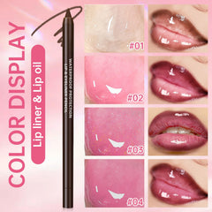 Creamy non-sticky texture of HOSAILY lip oil shown up close