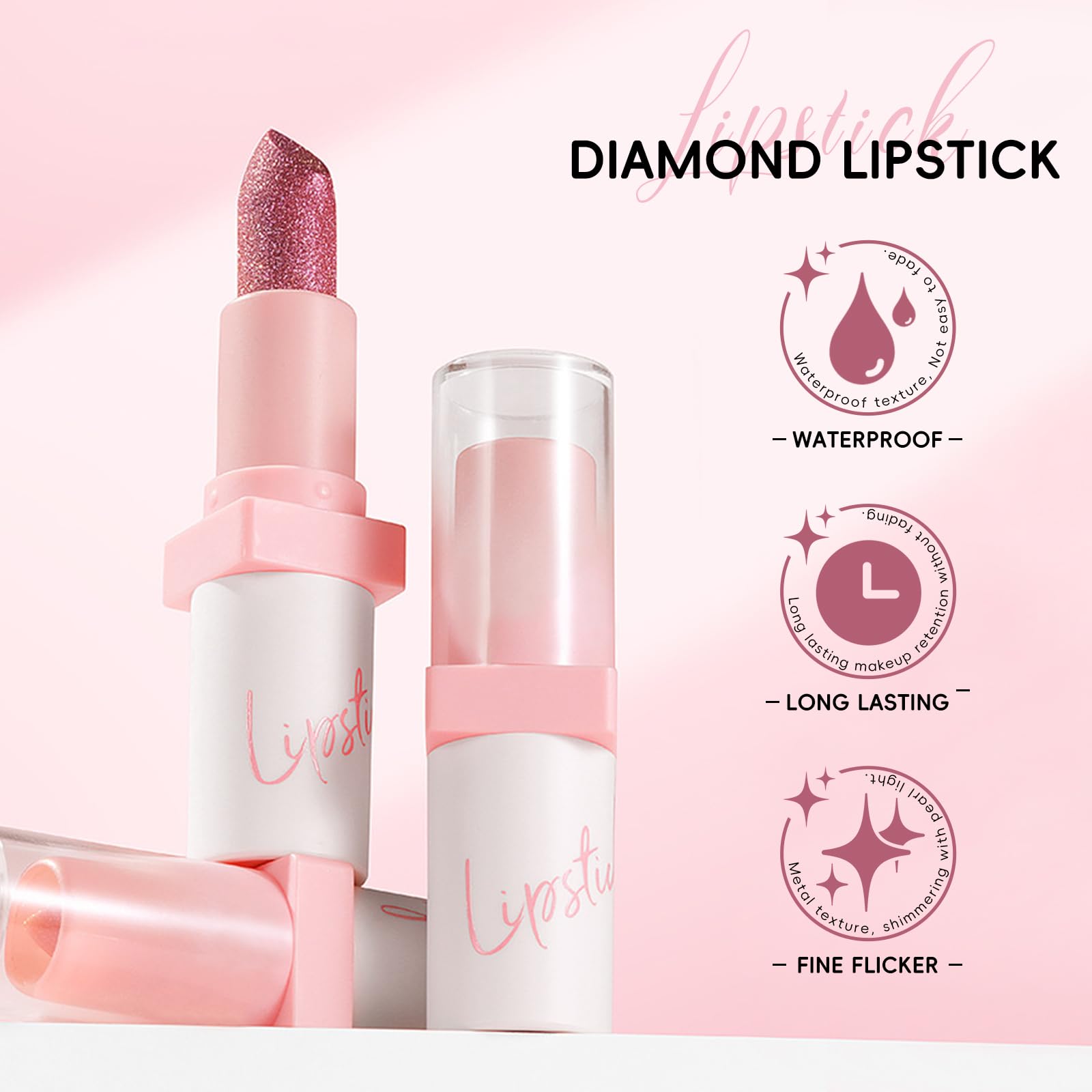 HOSAILY metallic lipstick packaging gift-set view.