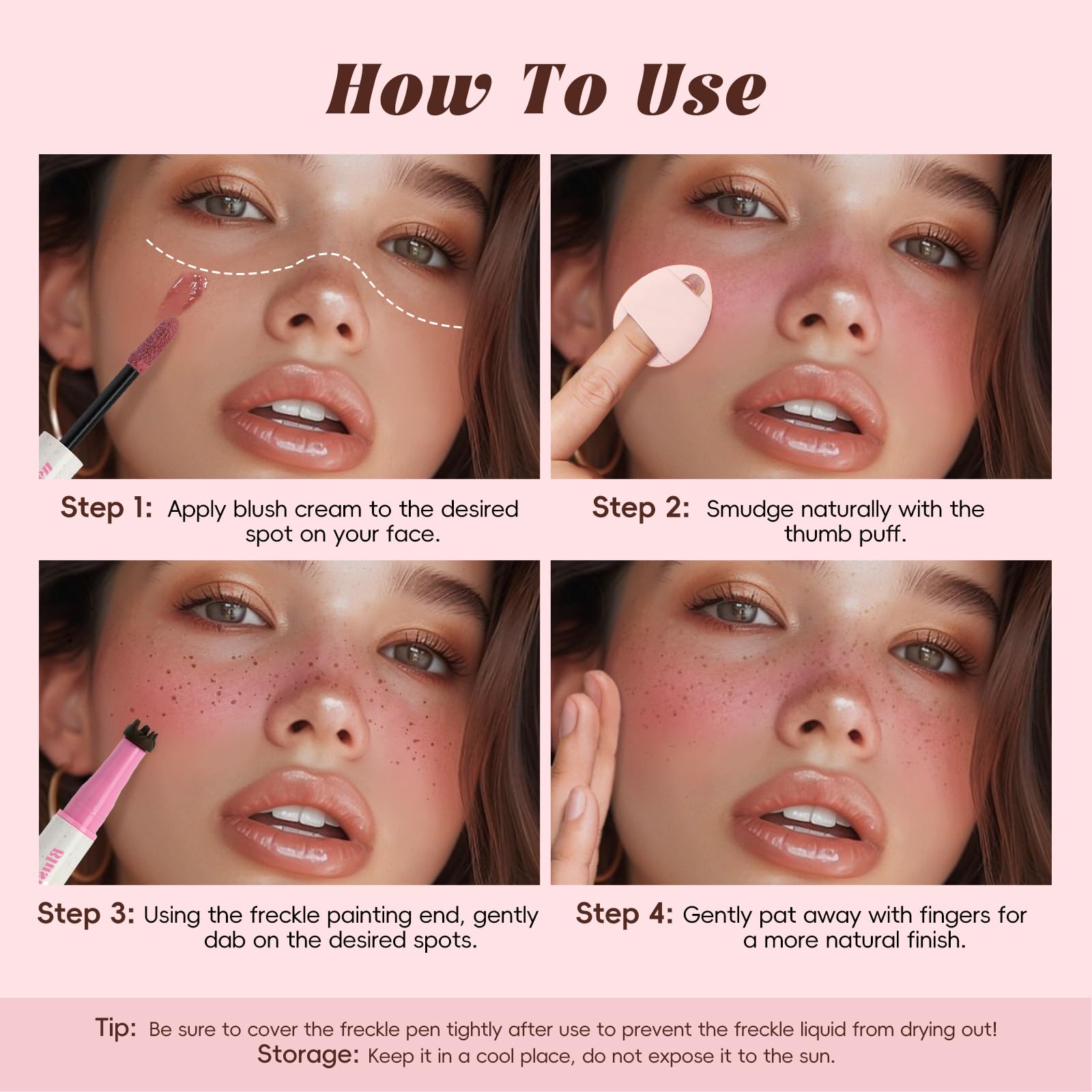 HOSAILY Liquid to Powder Finish close-up reveals a soft, breathable glow.