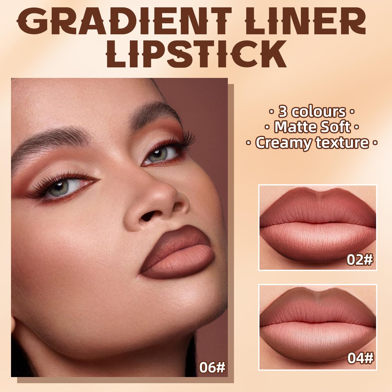 Hosaily matte finish application demonstrates long-lasting, transfer-resistant wear.