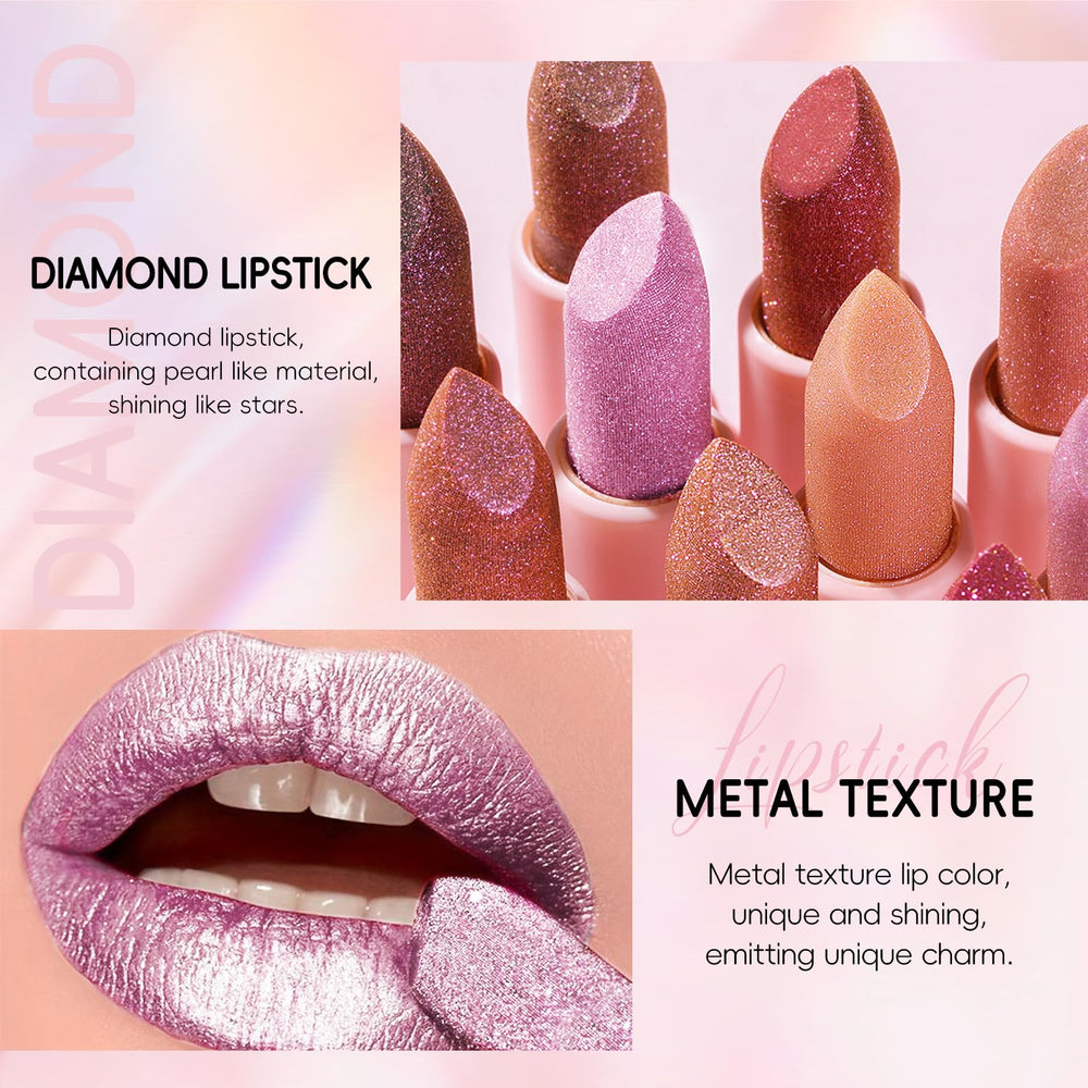 HOSAILY close-up on lips highlights smooth application and shimmer.