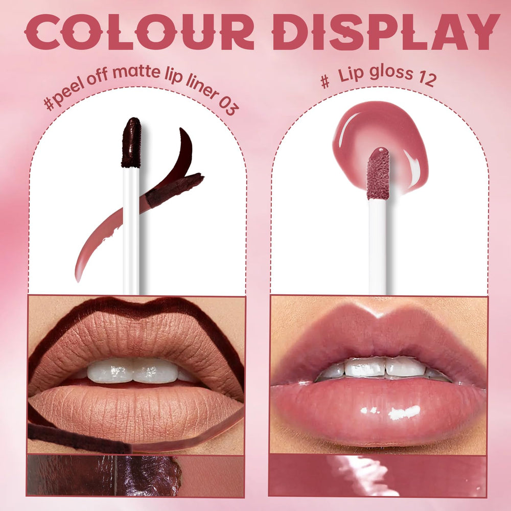 HOSAILY Moisturizing formula close-up shows lip nourishment while wearing.