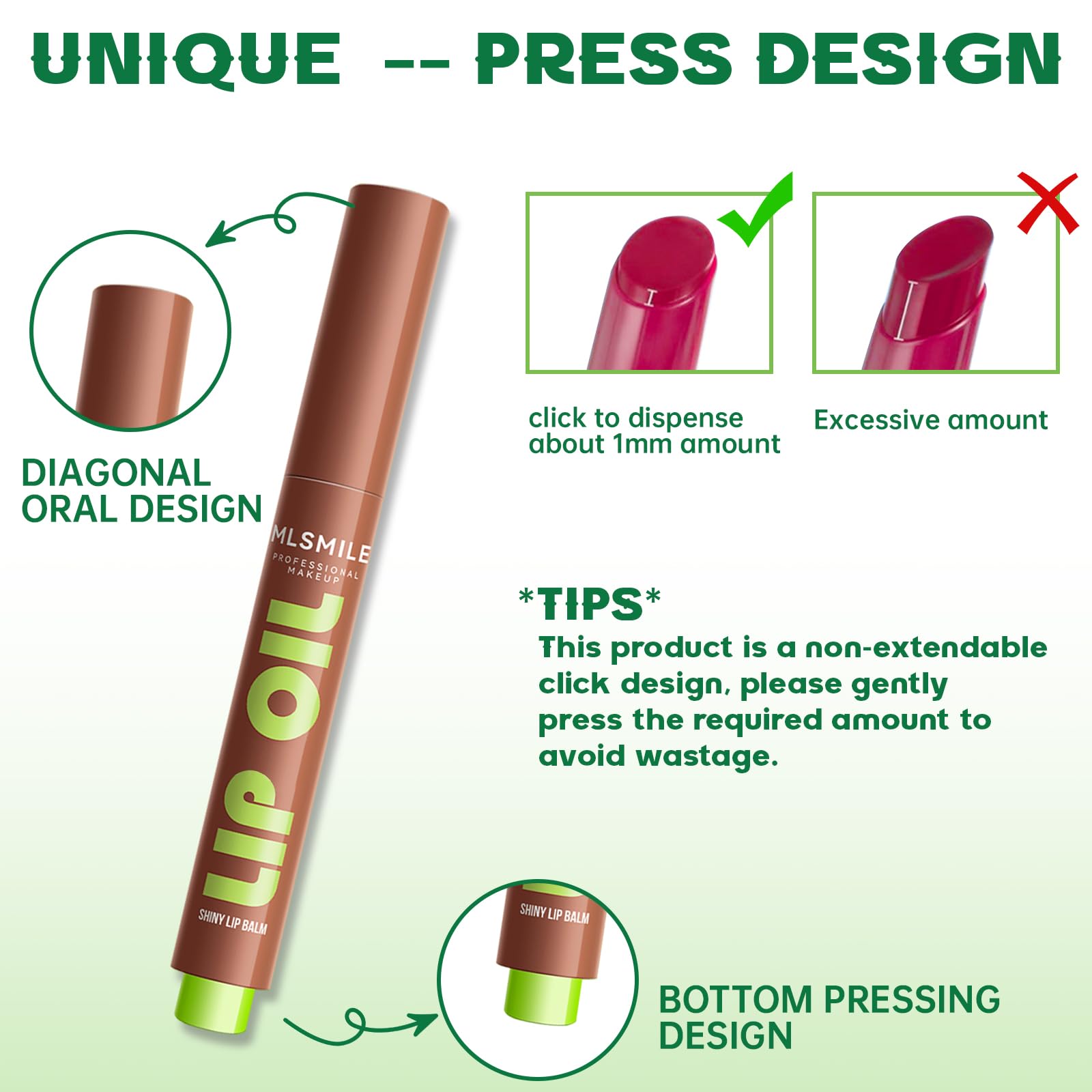 HOSAILY moisturizing formula on lips for all-day comfort.