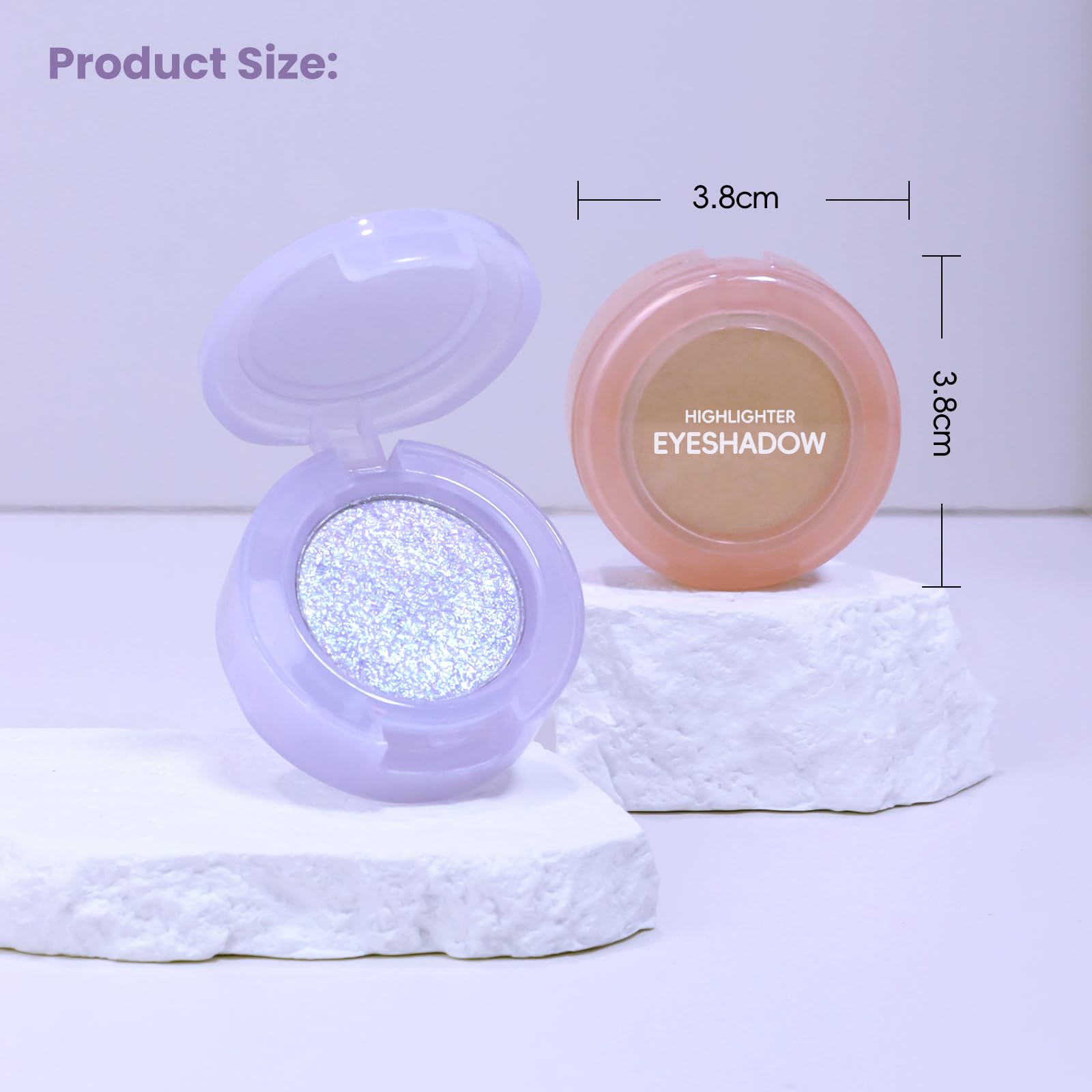 Hosaily glitter eyeshadow suits daily wear, parties, and events.