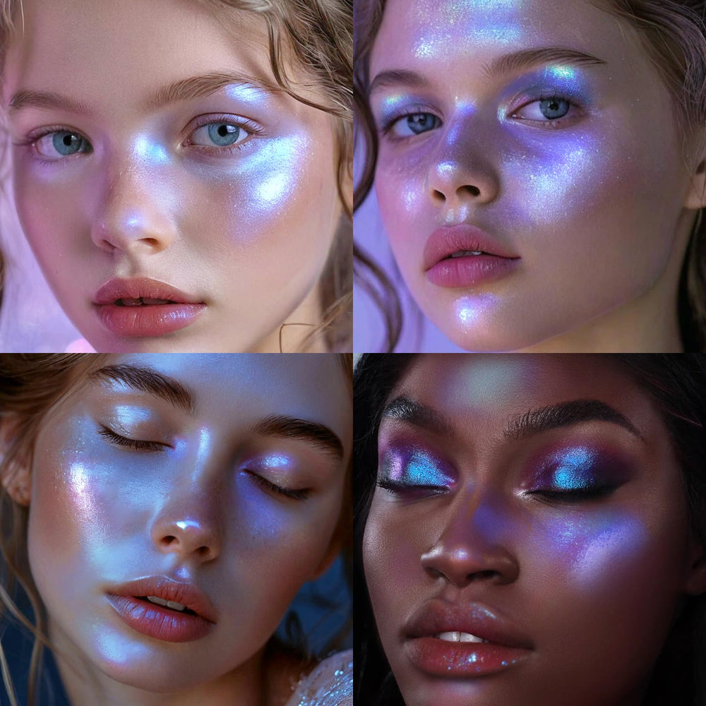 HOSAILY versatile palette for eyes, face, and body highlights in one kit.