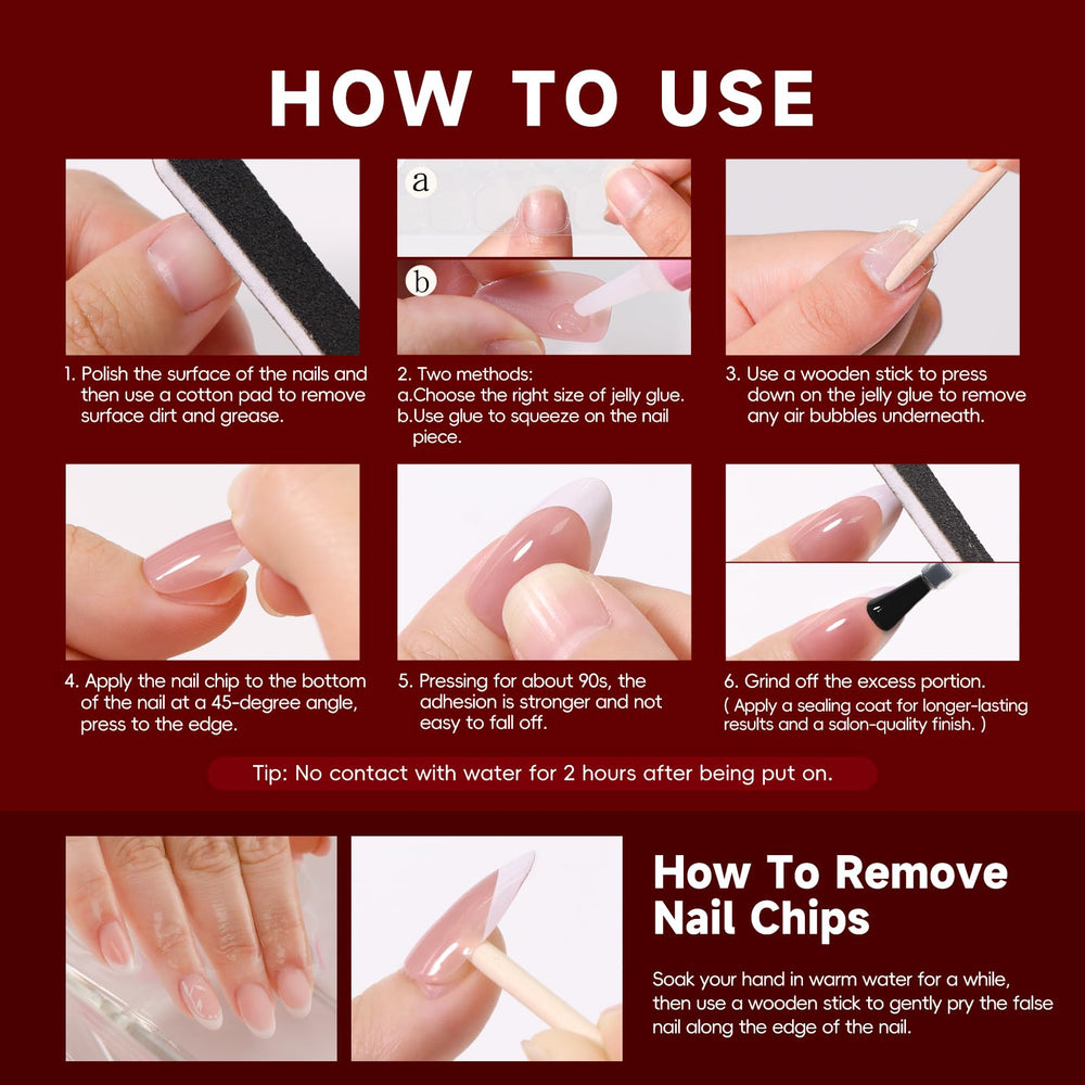 HOSAILY nail file and cleansing wipes simplify prep and cleanup