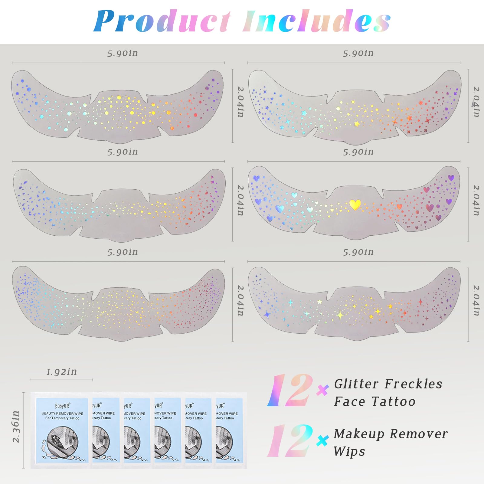 HOSAILY polka dot freckle tattoo pattern creates natural, charming shimmer