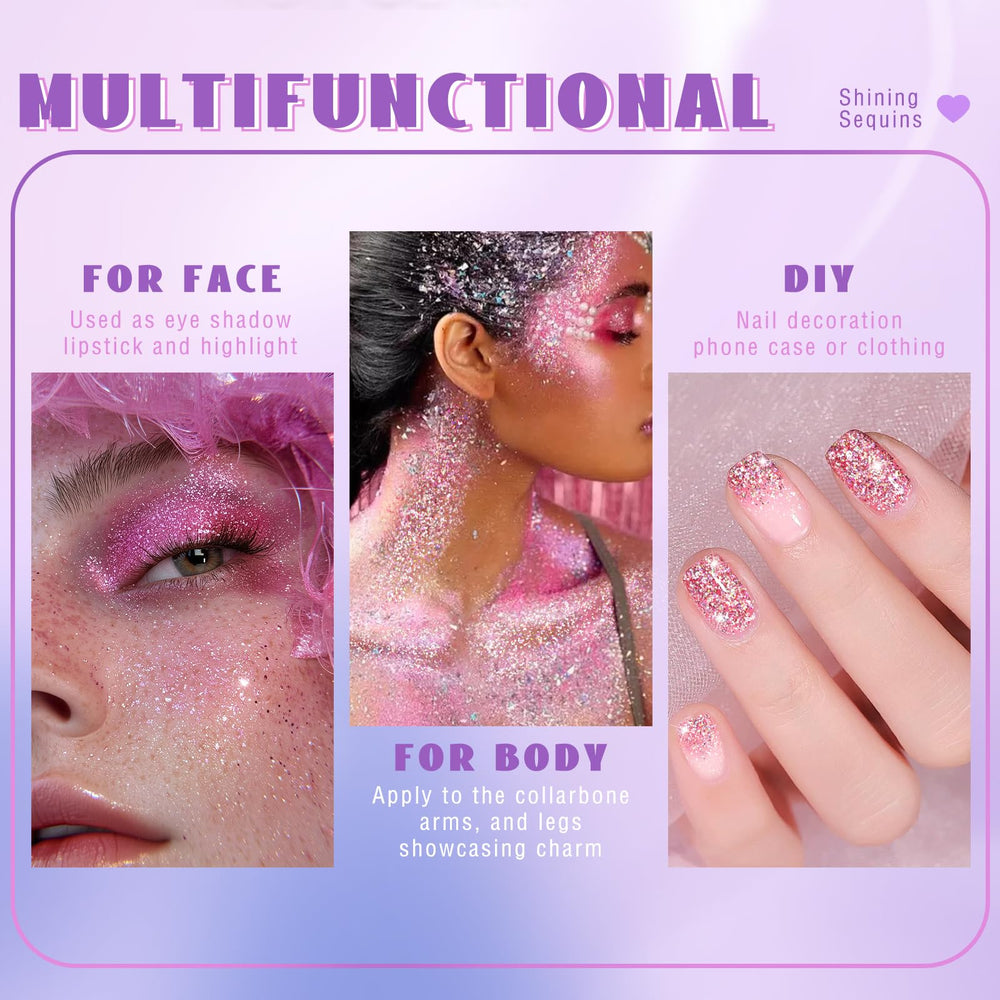 HOSAILY festival glitter gel for striking day-to-night makeup looks.